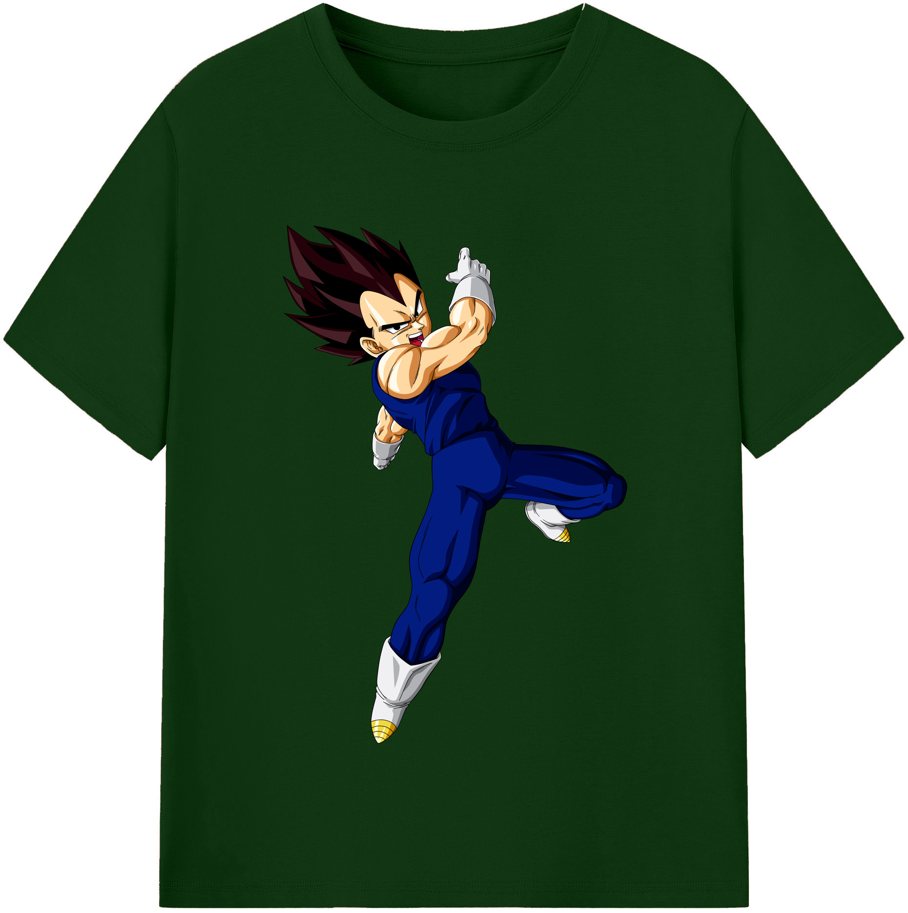 （画像用） ドラゴンボール ベジータ四世（Bejīta Yonsei）DRAGON BALL Vegeta IV 綿100％半袖Tシャツ（フロントプリント）